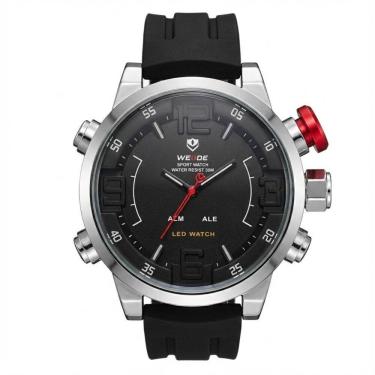 Imagem de Relógio Masculino Weide Analógico WH-5210 Preto e Prata