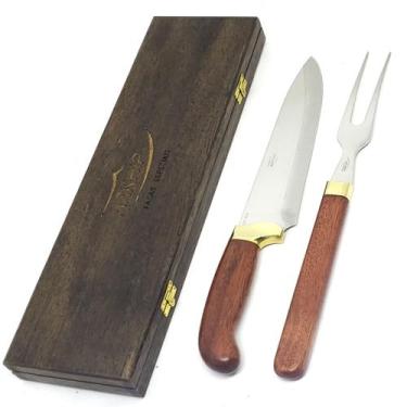 Imagem de Kit Churrasco Arkhip Suprema Grill 8'' Cabo Madeira Caixa