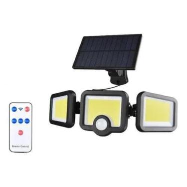 Imagem de Luminária Solar Led Parede Refletor Poste 171 COB 39W, 2 Unidades