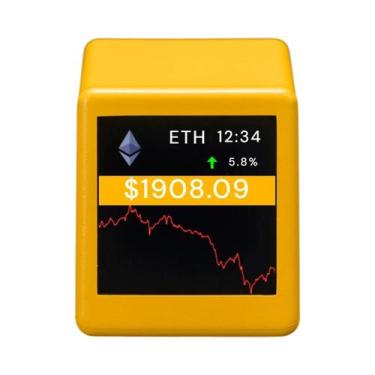 Imagem de Relógio Despertador Com Display De Preços De Criptomoedas (Bitcoin Tra
