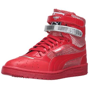 Imagem de PUMA Tênis masculino Sky 2 Hi, preto/cinza aço, 41 M EUA, Cereja Barbados, 8