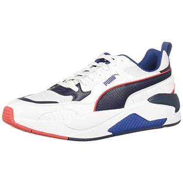 Imagem de PUMA Tênis masculino X-ray 2, Puma branco-pêssego-limoges-alto risco vermelho, 4