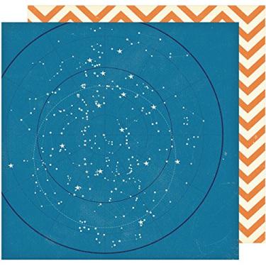 Imagem de American Crafts 374037 Shimelle Star Shine cartolina dupla face (25 folhas por pacote), 30,48 cm x 30,48 cm, curiosidade, sortido