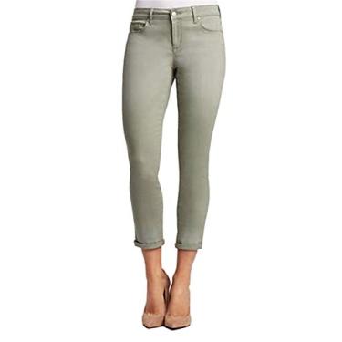 Imagem de Jessica Simpson Rolled Crop Skinny Jean (6/28, Meadow Green)