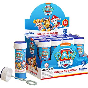Imagem de Bolha De Sabão, Brasilflex, Patrulha Canina, 60 ml, Caixa com 12 Unidades, 834921, Incolor