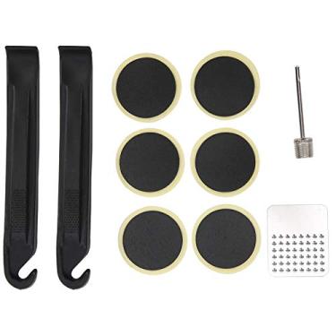 Imagem de 01 Kit de reparo de tubo interno, adesivo leve e sem para kit de ferramentas de reparo para bicicletas de montanha para bicicletas de engrenagem fixa para bicicletas de estrada