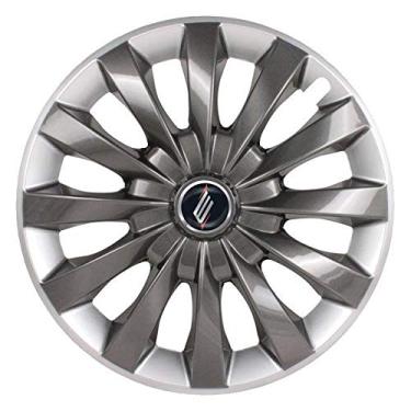 Imagem de Calota Universal modelo Flap Aro 13 polegadas Graphite/Silver Parafuso