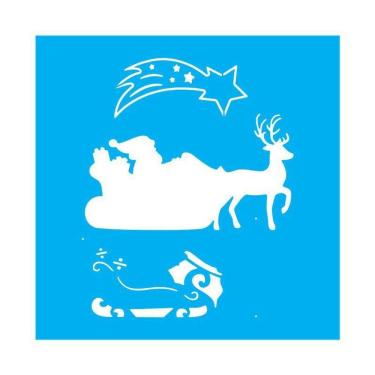 Imagem de Stencil Tamako Papai Noel - 30X30Cm - Ref 9730