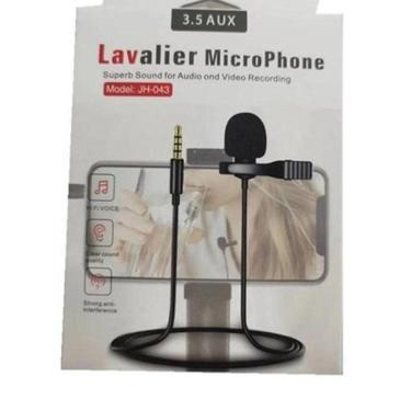 Imagem de Microfone De Lapela 3.5Mm Stereo P2 1.5M - Lavalier - Tomate