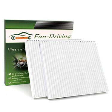 Imagem de Pacote com 2 filtros de ar de cabine brancos FD709 para Accent/Genesis Coupe/Veloster/Tucson, Sportage/Forte/Rio/Rondo, substituição para CF10709/087902E200