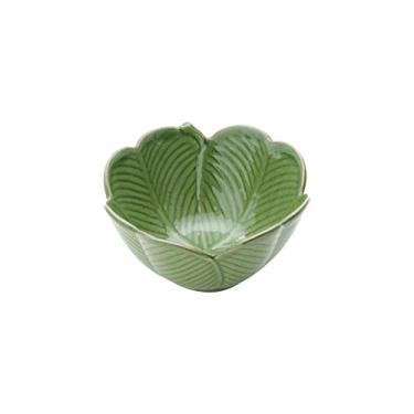Imagem de LYOR - Centro de Mesa Decorativo de Cerâmica Banana Leaf Verde 13cm x 7cm