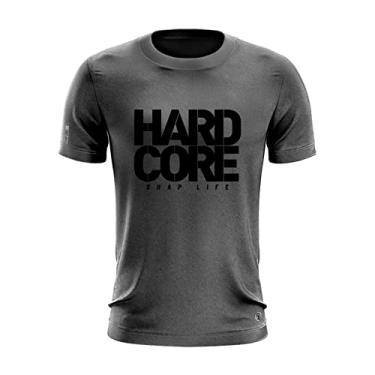 Imagem de Camiseta Shap Life Hardcore Academia Treino Gym Corrida Cor:Chumbo;Tamanho:M