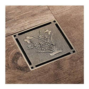 Imagem de Casa de banho com duche Máquina de lavar roupa T-shirt de aço inoxidável com filtro desodorizante e dreno de piso quadrado