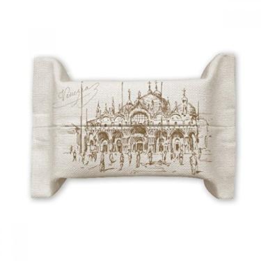 Imagem de Bolsa de linho de algodão e linho venezian Church