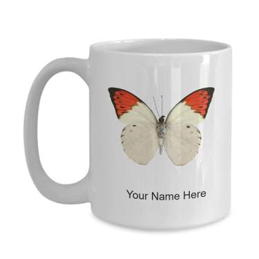 Imagem de SpreadPassion Caneca de borboleta personalizada - xícara de café para amantes de borboletas ideia de presentes para crianças meninos meninas amor - Caneca de café de 445 ml