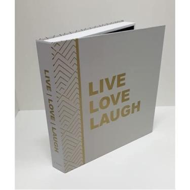 Imagem de Caixa Livro Decorativa Book Box Live Love Laugh 31x30cm Goods BR