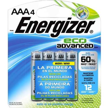 Imagem de Pilha Aaa4 Energizer Eco Advanced Alcalina C/ 4 Unidades