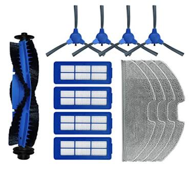 Imagem de Peças de reposição compatíveis com Eufy Robovac Hybrid G10 G30 kit de acessórios filtros de aspirador de pó robótico, escovas laterais, escovas rolantes, conjunto de pano de esfregão lavável