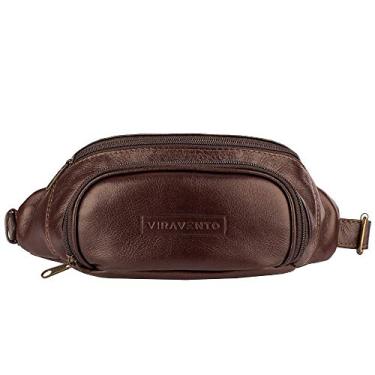 Imagem de Pochete masculina de couro Igor - Café