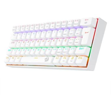 Imagem de Teclado Gamer Redragon Lakshmi Rainbow Rgb Sw Blue K606W-R