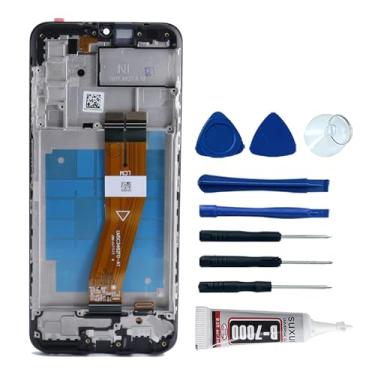 Imagem de Ygpmoiki Para Samsung Galaxy A03S SM-A037G A037G LCD Screen Display Touch Panel Digitalizador com moldura de substituição 165,5 mm (placa de cobertura grande)