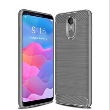 Imagem de Capa para LG Q7, toque macio, proteção total, anti-arranhões e impressões digitais + capa de celular resistente a arranhões para LG Q7