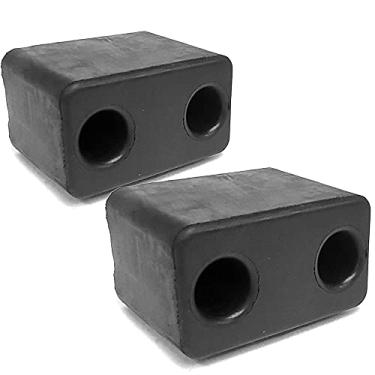 Imagem de UrMarketOutlet 2X Aurora IMXGT-2027 Borracha Reforçada Retangular 2 Furos 12.7-86.4 cm × 7.6-86.4 cm × 10.2-30.5 cm Dock Bumper Semi-Truck Trailer, Preto