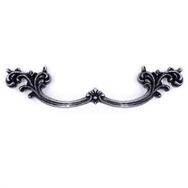 Imagem de Jetland Puxadores de gaveta provinciais franceses - pacote com 4, arranhões de ferro, centros de orifício de 10 cm, puxadores chiques vintage para armário de mesa de cabeceira, PW1619AS102