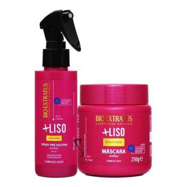 Imagem de Kit Spray Pré-Escova E Máscara 250G +Liso Bio Extratus
