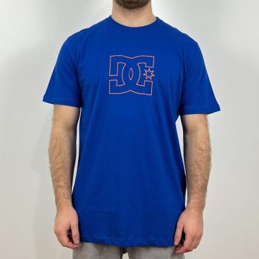 Imagem de Camiseta DC Star Outline Azul - Masculina-Masculino