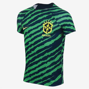 Imagem de Camiseta Nike Brasil Pré-Jogo Infantil-Unissex
