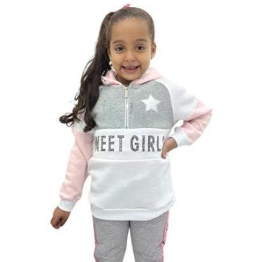 Imagem de Blusa De Moletom infantil Menina Flanelada importada-Feminino