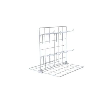 Imagem de Expositor para Chaveiro e Bijuteria 0,30 x 0,30m com 8 Ganchos - COR:BRANCO