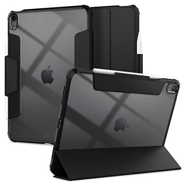 Imagem de Spigen Ultra Hybrid Pro projetado para Capa para iPad Air 5ª geração Capa (2022) / iPad Air 4ª geração Capa (2020), estojo de 10,9 polegadas com verso transparente e porta-lápis - Preto