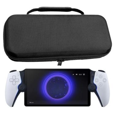 Imagem de Miimall Compatible with PlayStation Portal Travel Case, PS Portal Carrying Case PU + EVA Shockproof Anti Scratch Hard Travel Carrying Case Travel for Sony PlayStation Portal Remote Player Black