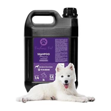 Imagem de Shampoo 5 litros para Cães Gatos Pets Profissional Ph Balanceado Rende 5x mais (Branqueador)