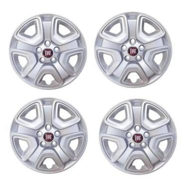 Imagem de Jogo Calota Fiat Toro 2016/2021 Aro 16 Com Emblema Resinado