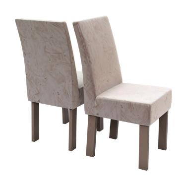 Imagem de Kit 2 Cadeiras New Lisboa Madeira de Eucalipto Talismã - Tabaco/Castor