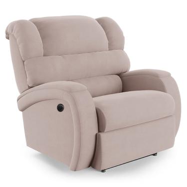 Imagem de Poltrona do Papai Reclinável Napoli Controle Power Elétrico Veludo Rosê FH1 - D`Rossi