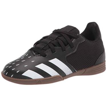 Imagem de adidas Sala Predator Freak .4 unissex para uso interno, Preto/Branco/Goma, 5.5 Big Kid