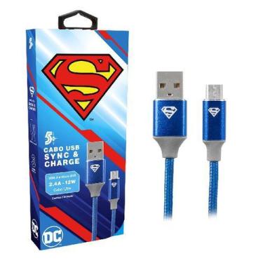 Imagem de Cabo USB para Micro USB - 2.0 - 1,5m DC Mobile - Superman 1 UN 5+