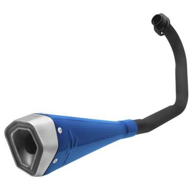 Imagem de Escapamento Pro Tork Serie S Titan 125 1995 À 1999 Curva Preta, AZUL, 