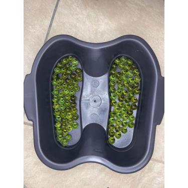 Imagem de Bacia Preta Pedicure/ Escalda Pés + 08 Bolinhas De Massagem - Plastsu