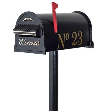 Imagem de Caixa De Correspondência Americana Condomínio Com Pedestal Luxo + Jogo
