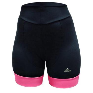 Imagem de Bermuda Ciclismo Stilo Bike Colors Feminina Rosa, GG, Rosa, Feminino
