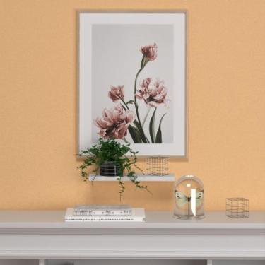 Imagem de Prateleira Suspensa Mdf Unitária Nicho Decoração - Deliquadros, Branco