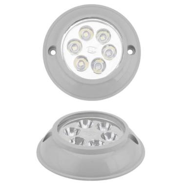 Imagem de Luminária Universal Interna Ônibus Caminhão Baú CINZA LED - SILO