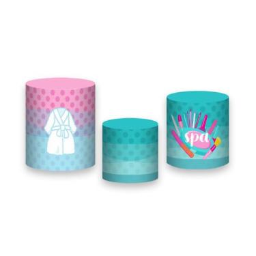 Imagem de Trio de Capas de Cilindro - Dia de Spa Menina 006 - Via Cores