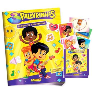 Imagem de Album Três Palavrinhas Louvor a Deus + 50 Figurinhas Música Cristã - P