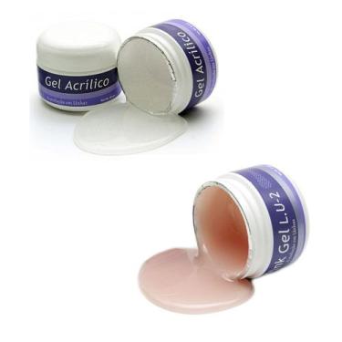 Imagem de Kit Unhas de Gel Piubella - Pink Gel Lu2 - Gel Acrílico